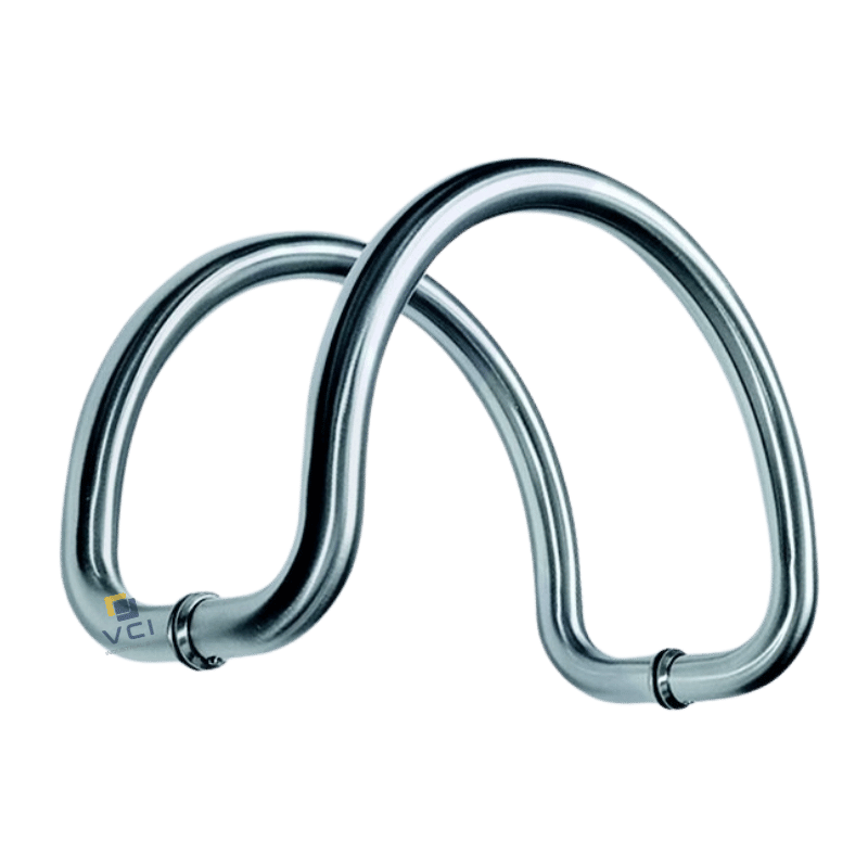 Jalador curvo P/Puerta de vidrio 8"