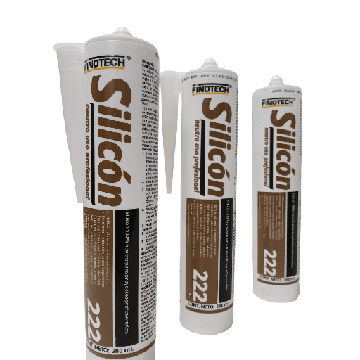 [SEL-001] 222 Silicone Neutro 280ml Blanco